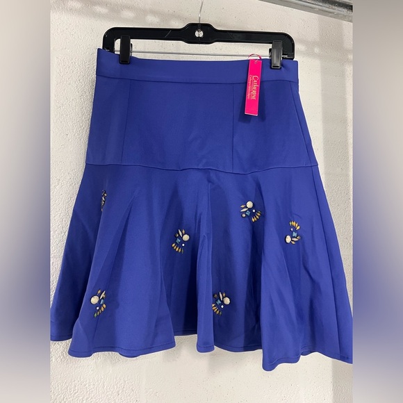 Elegant Purple Flared Skirt - Picture 3 of 6